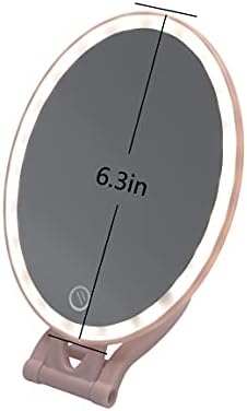 MOREZING Portable LED Light kompaktno putno ogledalo za šminkanje brijanje sklopivo lično Kozmetičko ogledalo
