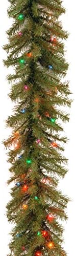 Nacionalna stabla Prethodna umjetna božićna vijenca, zelena, zimzelena, višebojna svjetla, baterija,