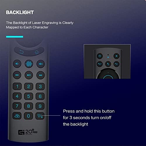 G20BTS PLUS bežični Bluetooth 5.0 Reclit Remote Control podrška za daljinsko upravljanje 2.4G