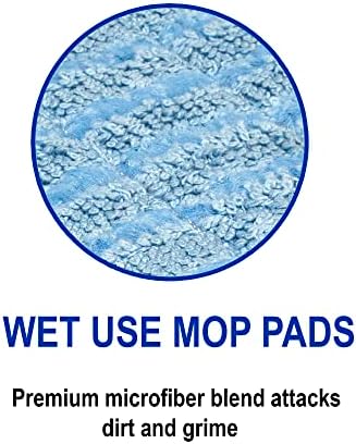 CleanAide ravna mikrofiber mop jastuk od 24 inča, plava