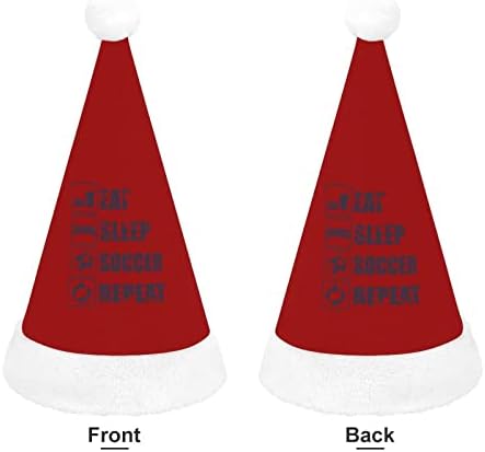 Jedite San Soccer ponoviti pliš Božić šešir Naughty i lijepo Santa kape sa pliš obodom i Comfort Liner Božić