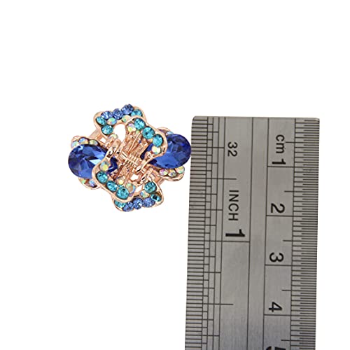 Yeshan vještački dijamant i Kristalna metalna kopča za kosu,male leptir dizajn ukosnice za žene,pakovanje