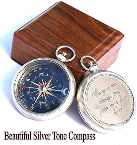 Dakle, uvijek možete pronaći svoj put natrag ugraviranim kompasom-vjerskim poklonima za muškarce,
