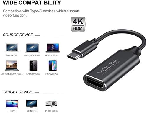 Volt Plus Tech HDMI 4K USB-C Kit kompatibilan sa Samsung Galaxy Tab S6 Lite Professional adapter s digitalnim
