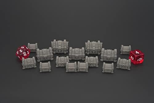EnderToys epske škrinje proizvođača Anvil, 3D štampani stolni RPG pejzaž i teren za ratne igre za minijature