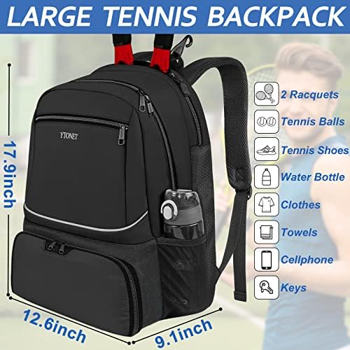 Teniska torba teniski ruksak 2 reketa za žene i muškarce velike torbe za rekete sa izolovanim džepom i