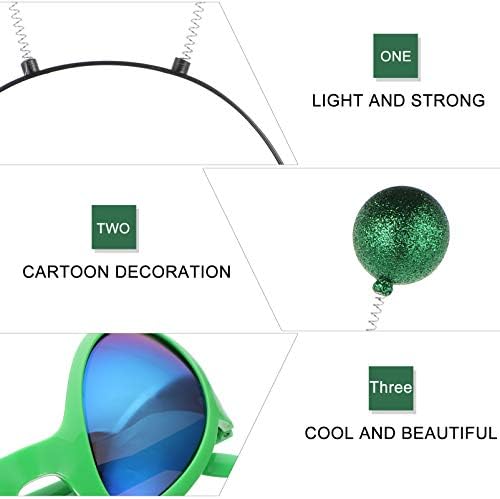 Valiclud Men Modne naočale 6pcs vanzemaljska trava za glavu za oči Antena Boppers Alien Sunčane