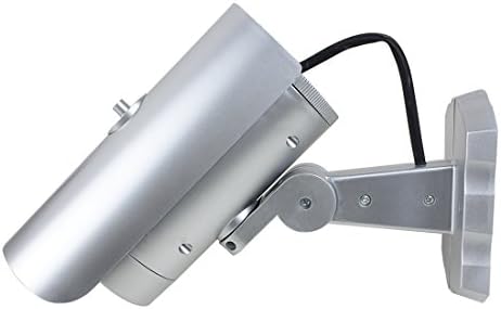 IIVVERR Dummy realistična sigurnosna kamera crveno LED svjetlo treperi AAA baterija (Cámara de seguridad