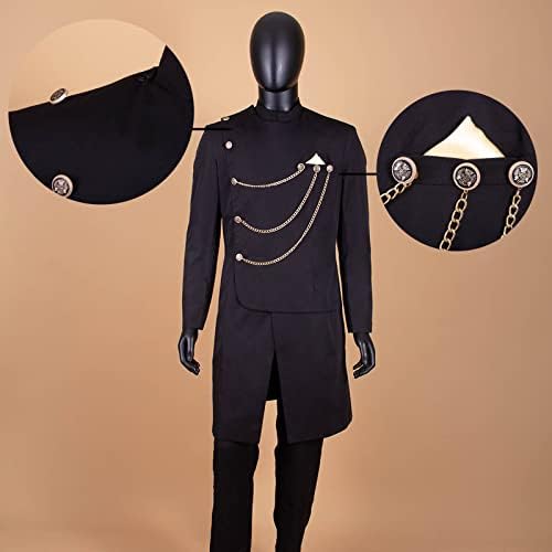 Afrička odijela za muškarce Jedinstvene prstene dashiki lančane jakne i hlače 2 komada postavljaju