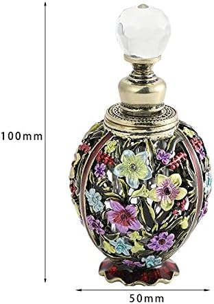 Perfem boca sa obojenim parfemom Quul emamel 10ml Eksply Court Style Cvjetni uzorak izdubljeni poklon kristalnog