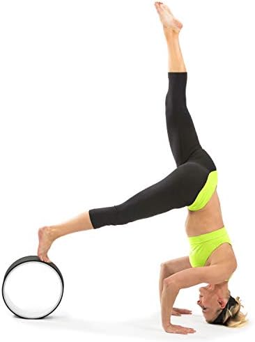 Prosource Fit Yoga Wheel Prop 12 za poboljšanje Yoga Poses & Backbends, fleksibilnost, ravnoteža, istezanje,