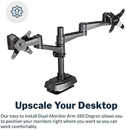 Vari dvostruka ruka monitora 180 stepeni-VESA nosač monitora sa podešavanjem od 180 stepeni - Monitori