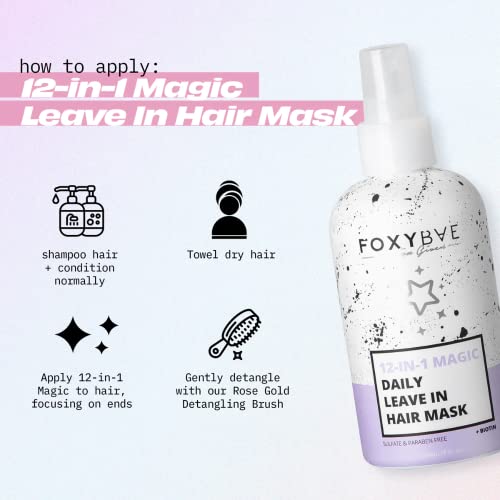 FoxyBae 12-u-1 Magic maska za kosu-sprej za kosu koji se svakodnevno ne ostavlja-za suhu oštećenu kosu &