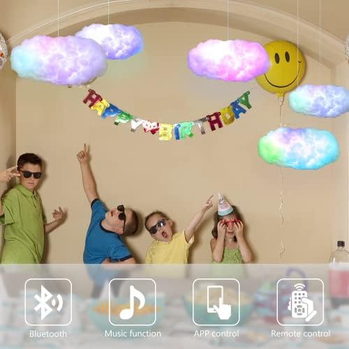 Smart USB Cloud Light, sinhronizacija muzike pod kontrolom aplikacije, 3D Ambijentalna rasvjeta dekoracija sobe