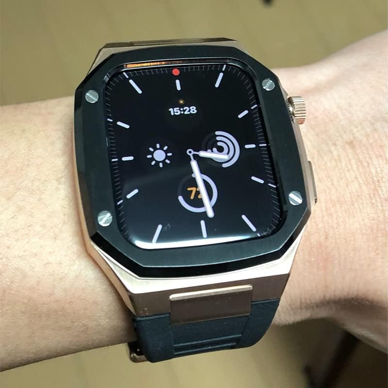 Maalya gumeni remen za Apple Watch Band 6 SE 5 4 44mm luksuzni modifikacijski komplet za iWatch