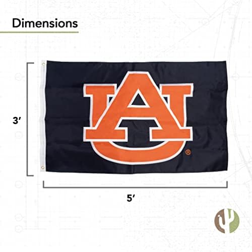Auburn univerzitetski zastave Baneri Tigrovi ratni orao najlonski unutarnji vanjski 3x5