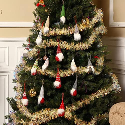 22 komada božićno drvce Patuljci viseći ukrasi ručno rađeni švedski Tomte Patuljci švedski ručno rađeni plišani