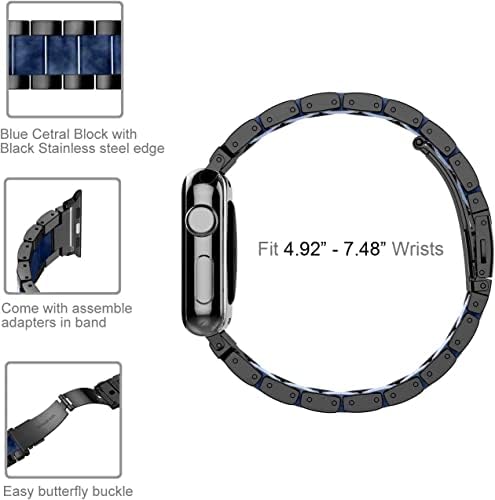 Black Black Bends Kompatibilan sa Apple Watch Trake 42mm 44mm 45mm 49mm za IWATCH SE Ultra muns ženski