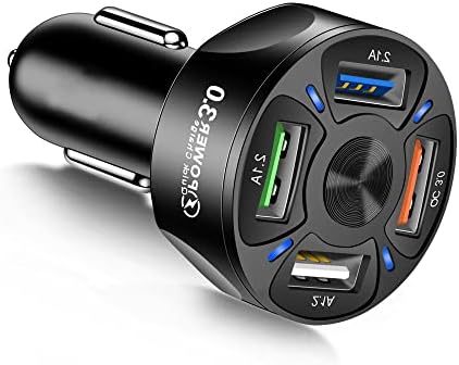 4-Port USB Car Charger, QC3. 0 brzo punjenje 4 USB Adapter za auto Punjač 35W/7A Smart Shunt auto telefon Punjač