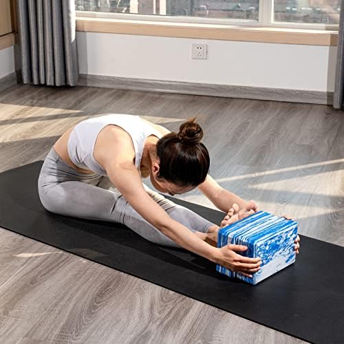 2 pakovanje joga blokova - 9 x6 x3 - za jogu pražnju za samo masažu, bol u leđima, pilates, ublažavajući
