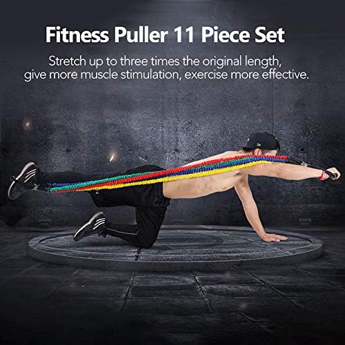 Lixada Fitness Puller 11 komadni set multifunkcionalnog mišićnog joge trening remen za otpornost na