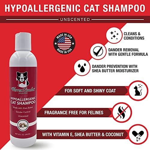 Warren London hipoalergeni šampon i regenerator za mačke / kupka za mačke sa Shea maslacem za vlaženje