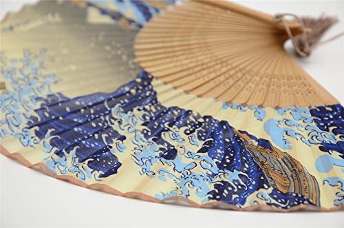 OmyTea® pejzaž 8.27 Preklopna ručna ventilator - sa magnetom za zaštitu poklona - japanski vintage