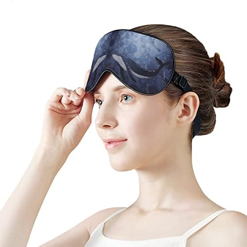 Vintage Sea Whale Eye maska ​​za zatamnjenje za spavanje noć za povezivanje sa podesivim kaišem za
