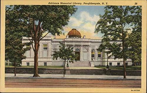 Adriance Memorial Library Poughkeepsie, New York NY originalna antička razglednica