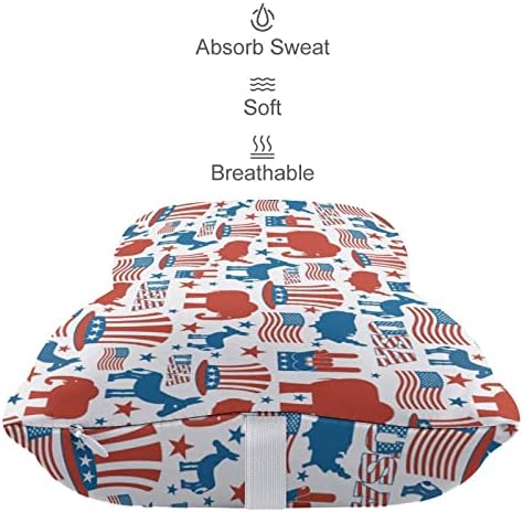 Kultura američke zastave Jastuk od 2 nosača za glavu u obliku kostiju jastuci za glavu jastuk za putni automobil
