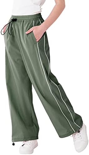 Rolanko padobranske pantalone za djevojke Y2K Terrove pantalone s džepovima Harajuku Jogger Hlače 4-14
