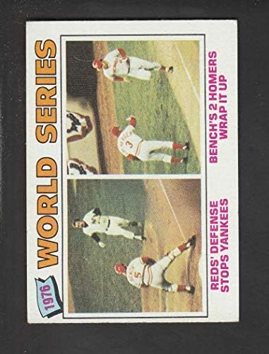 1977.Pod 412 Svjetska serija JOHNNY BENCH HRS Cincinnati Reds MLB bejzbol trgovačka kartica