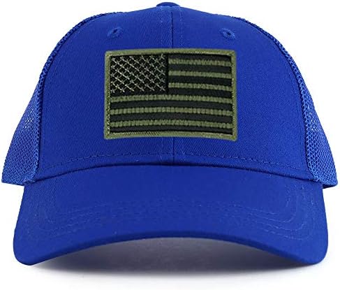 ArmyCrew Crna maslina američka zastava zakrpa zakrpa za mlade 6 panel kamiondžija bejzbol kapa