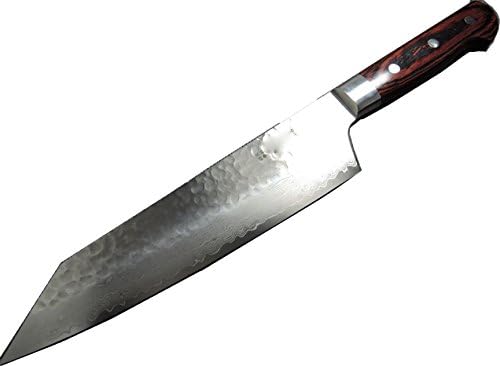 Sakai Takayuki čekir Damask 33 Layer VG-10 Kiritsuke Kengata Gyuto Nož 190