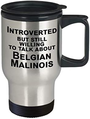 Belgian Malinois putnička krigla, belgijski poklon malinoinoisa, stvari, predmeti, introvertni pokloni -