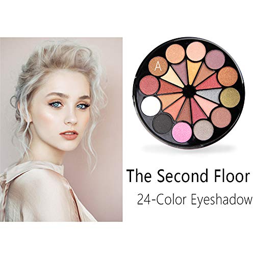PhantomSky Professional 72 boje mat svjetlucava paleta sjenila sve-u - jednom Poklon Set kozmetičke šminke