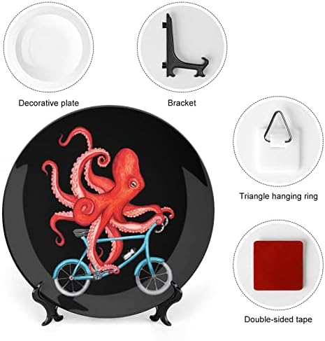 Biciklizam Octopuscustom Foto Kosti Kina Dekorativna ploča Ličnost keramičke ploče za večeru za