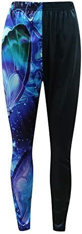 Tummy Control Capri gamaše za žene High Squist Butt Lift Yoga hlače Leptir Print Sport hlače plus size pantalone