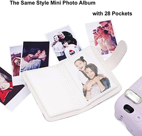 Frankmate Instant Kamera kompatibilna sa Fujifilm Instax Mini 11/9/8/8+ Pu kožnom torbom sa džepom i