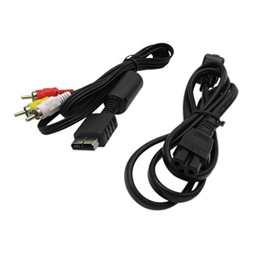 Kabl za napajanje i AV kabl za PS1 PS2 PS3, AC kabl za napajanje i AV kabl kompatibilni za Playstation