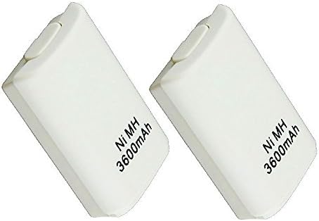 Bestyu White 2pcs bežični 3600mAh daljinski upravljač punjivi baterijski paket za Microsoft