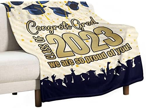 Diplomirani pokloni, 40 x50 klase od 2023 baca, meko toplo flaffy Cosy Cool Flannel deke za