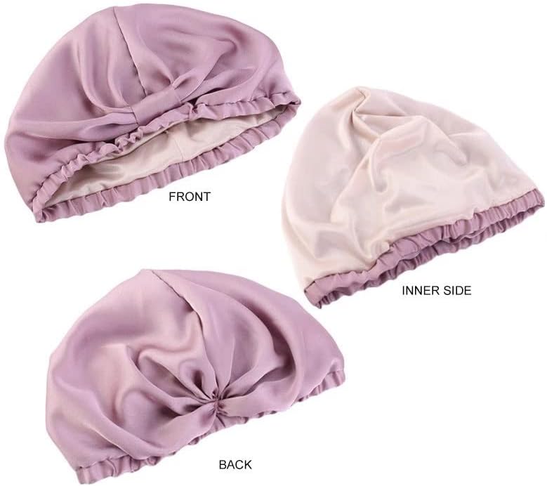Sawqf svilena satena kapa za spavanje Žene turbane elastične noćne šešir za spavanje tuš s močvarom