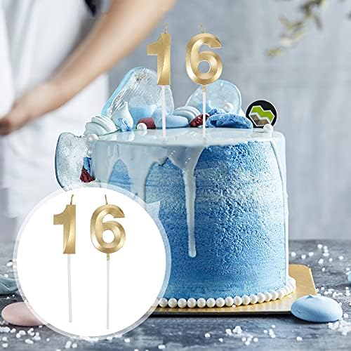 Partykindom 1 Set 16. rođendana Svijeća Broj 1 6 Slijede torte Brojčane svijeće Torta Decor Decor