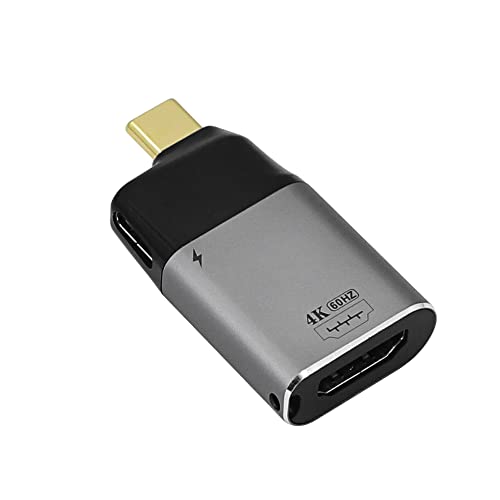Cerrxian USB C do HDMI Multiprt adapter, 4k @ 60Hz Tip C muški do HDMI ženski pretvarač sa 65W PD napajanjem