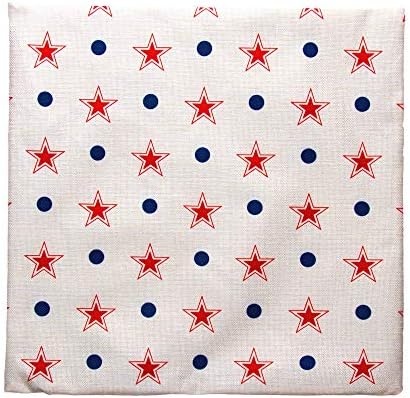 Poklopac jastučnice za bacanje jastuka za bacanje jastuka, dvostrano 18 x 18 inča, patriotske zvijezde