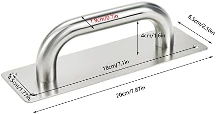 KUMGROT 2pcs metalna ručka Komercijalna kvaka za vrata Vučna ploča za vrata od nerđajućeg čelika za teške