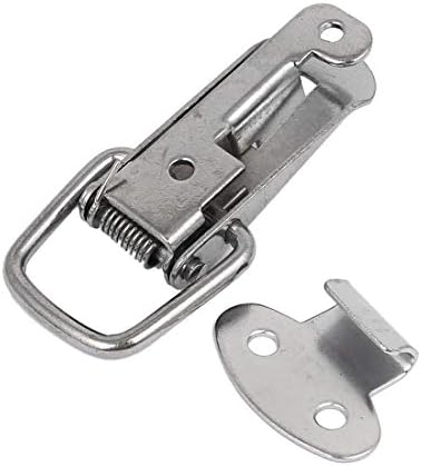 Aexit kutija case kabinet hardver Iron Spring Loaded Latch Catch Toggle Hasp Sillver siva 70mm