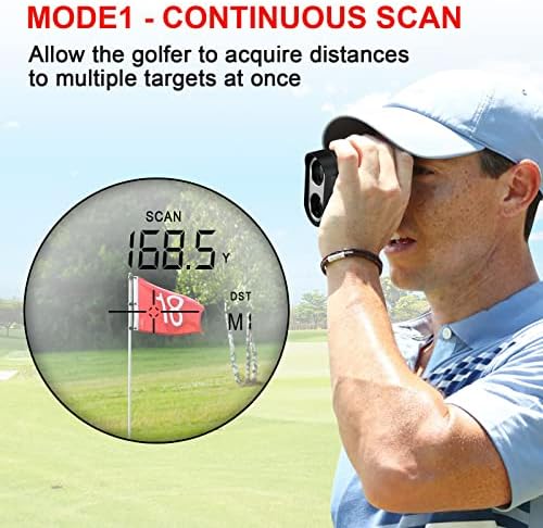 Magnetni daljinomer za Golf, Profey punjivi laserski daljinomer sa uključenim/isključenim nagibom, 900 Yard