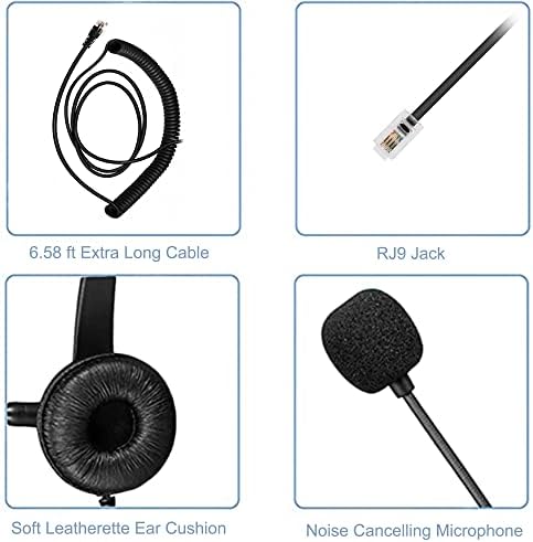 Voistek slušalice sa mikrofonom za PC, 3,5 mm slušalice sa mikrofonom za PC, poslovne slušalice sa mikrofonom